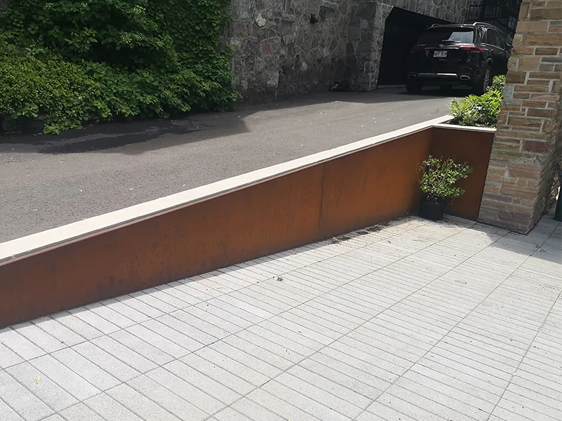 recouvremen mur cortent