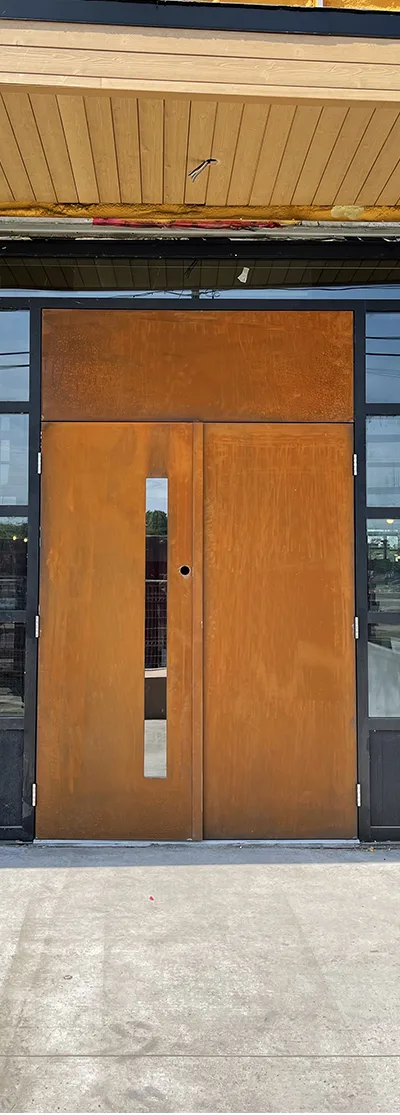 porte acier corten